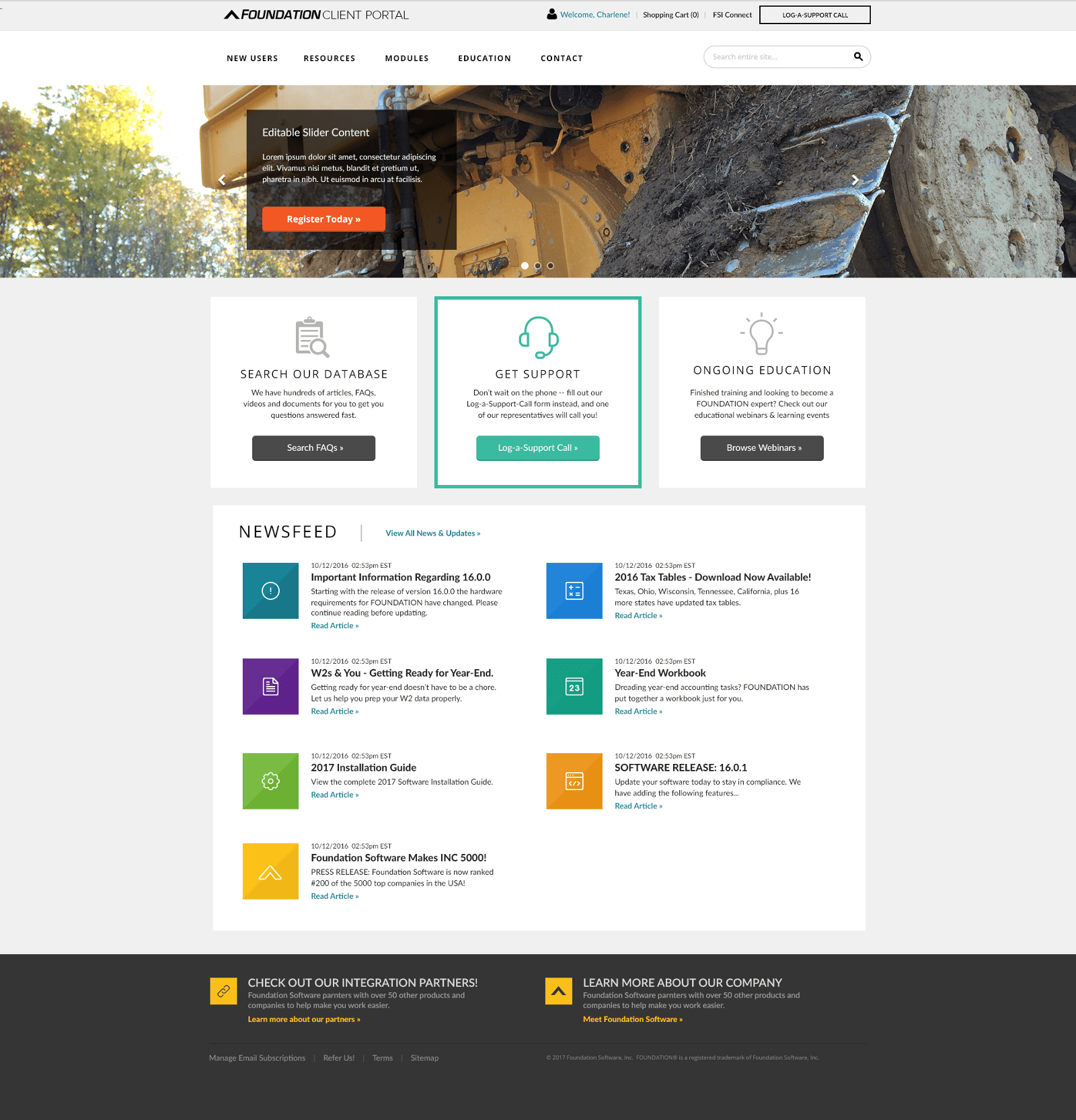 Final design of the website for Landing Page